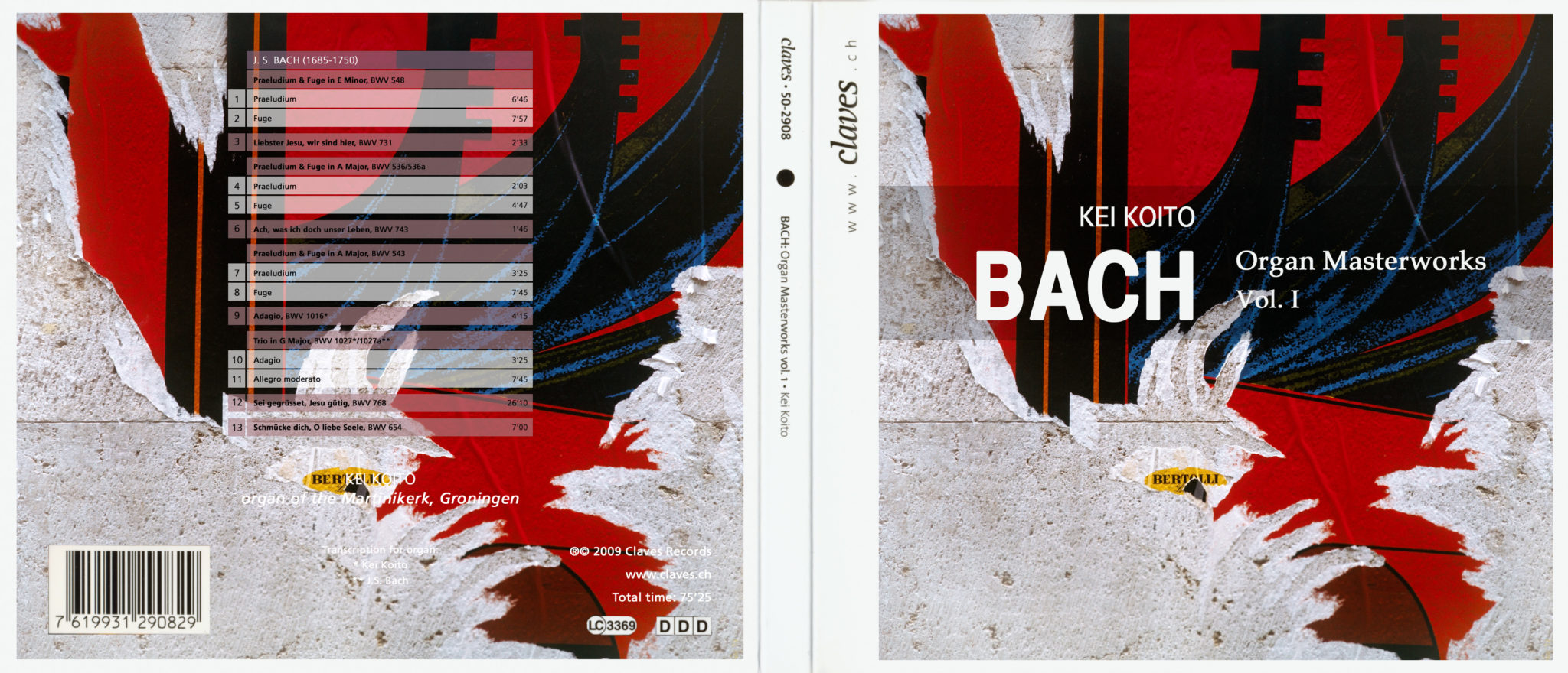 Claves - projet de pochette pour CD-Rom