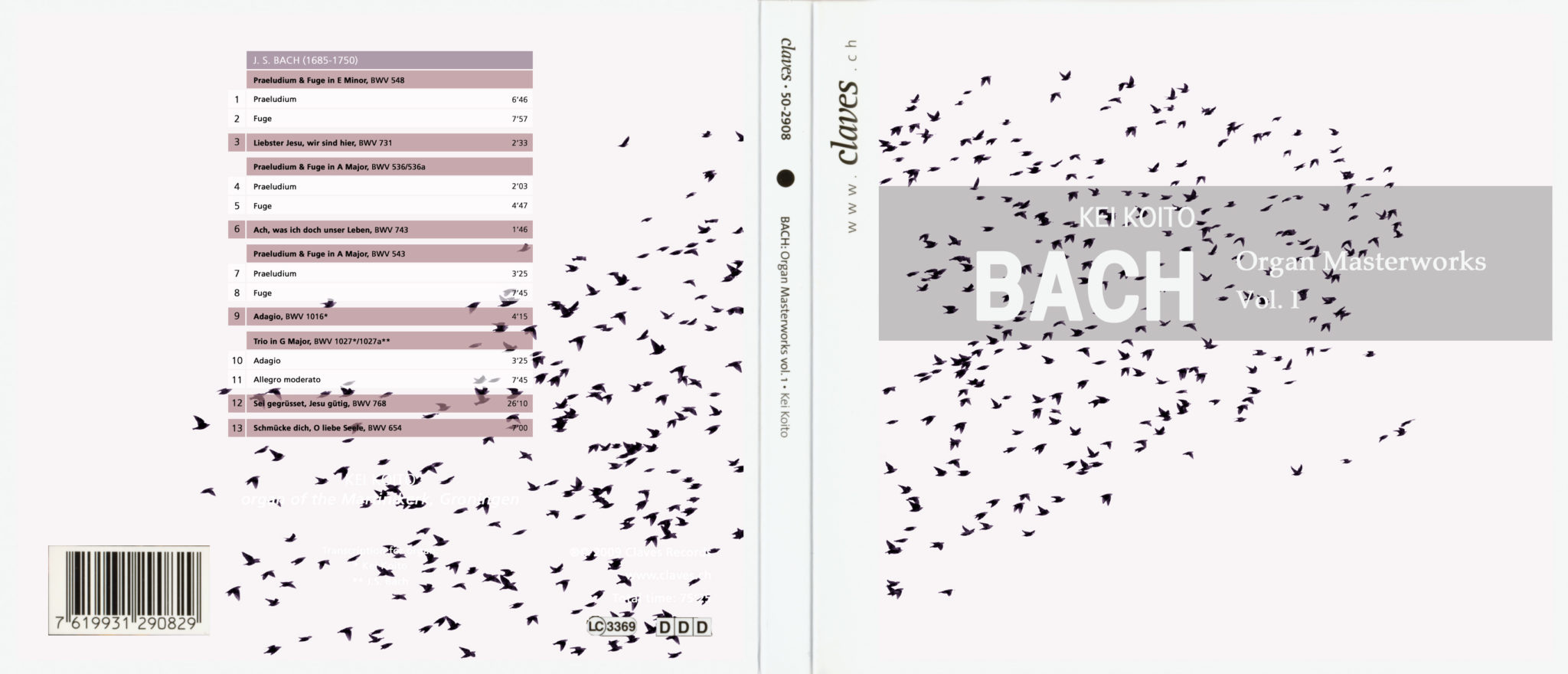 Claves - projet de pochette pour CD-Rom