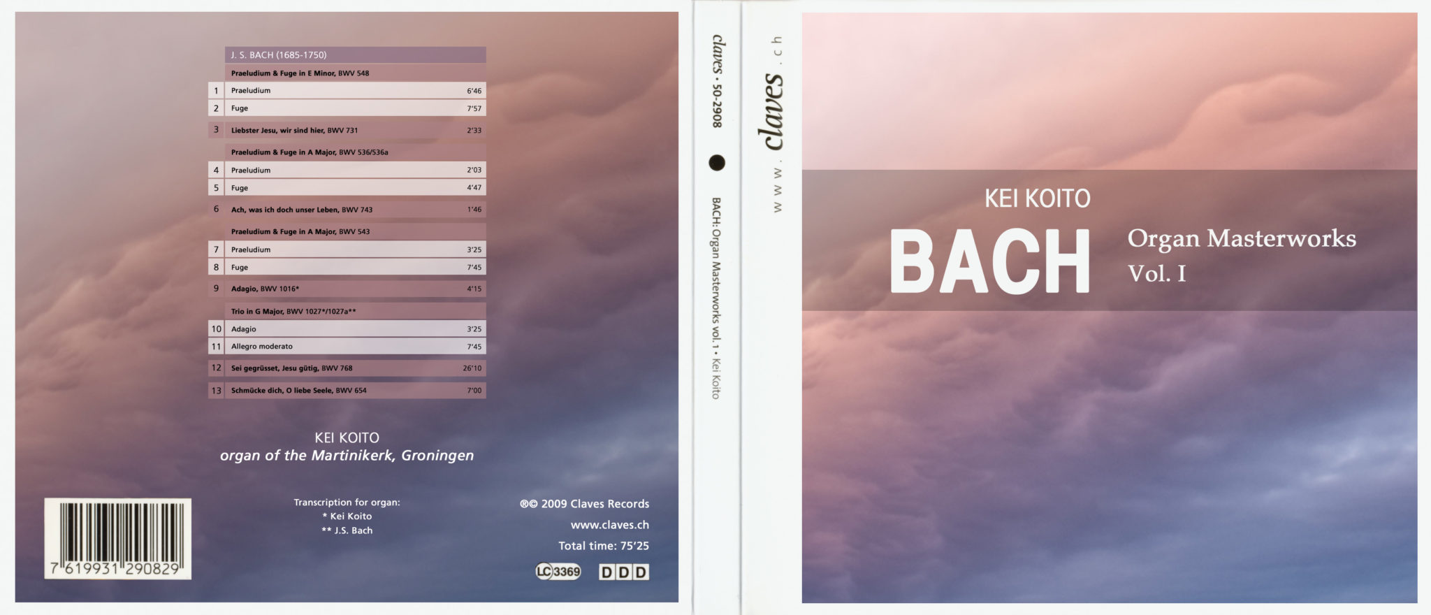 Claves - projet de pochette pour CD-Rom